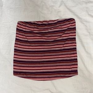 stripe tube top